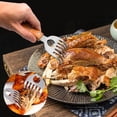 thumbnail image 3 of LiveSatisfy Clearance Stainless Steel Meat Shredder Claws with Long Wooden Handles for Pulled Pork, Turkey, Chicken - BBQ Tools for Shredding, Pulling, Handling, and Serving (2 PCS), 3 of 9