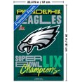 thumbnail image 2 of NFL Philadelphia Eagles - Super Bowl LIX Team Logo Wall Poster, 22.375" x 34" Framed, 2 of 4