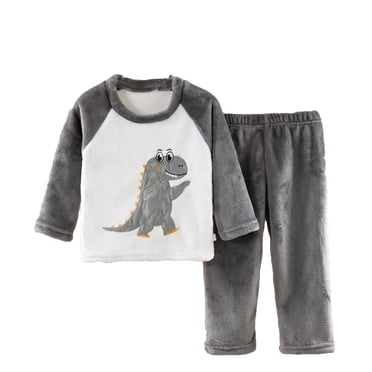 Ketyyh-chn99 Ensemble de Survêtement pour Tout-Petit Ensemble de Pyjama Duveteux pour Enfants Printemps et Automne Manches Longues en Molleton Épaissi Tenue d'Intérieur pour Garçons et Filles Grand Chaud Enfants pour 5-6 Ans, Rose