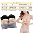 thumbnail image 3 of HBFAGFB Womens Bras Light Non Slip Adjustment Strapless Underwear Front Button Built-In Bra Gray,Beige Size 90E, 3 of 9
