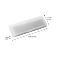 thumbnail image 1 of Plastic Pencil Box with Lid 7.67 in x 2.55 in x 0.98 in Translucent Frosted Design Stackable Student Stationery Storage Case, 1 of 2