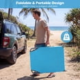 thumbnail image 4 of Gymax Chaise Longue de Plage Portable avec 5 Positions Réglables - Ensemble de 1, Bleu, 4 of 8