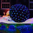 thumbnail image 1 of LED Christmas Net Lights Outdoor Decorations for Bushes 96 LED 5ftx5ft Connectable Green Wire Net Christmas Lights for Outdoor Yard Mesh Shrub Tree Holiday Decor,blue,5ftx5ft, 1 of 6