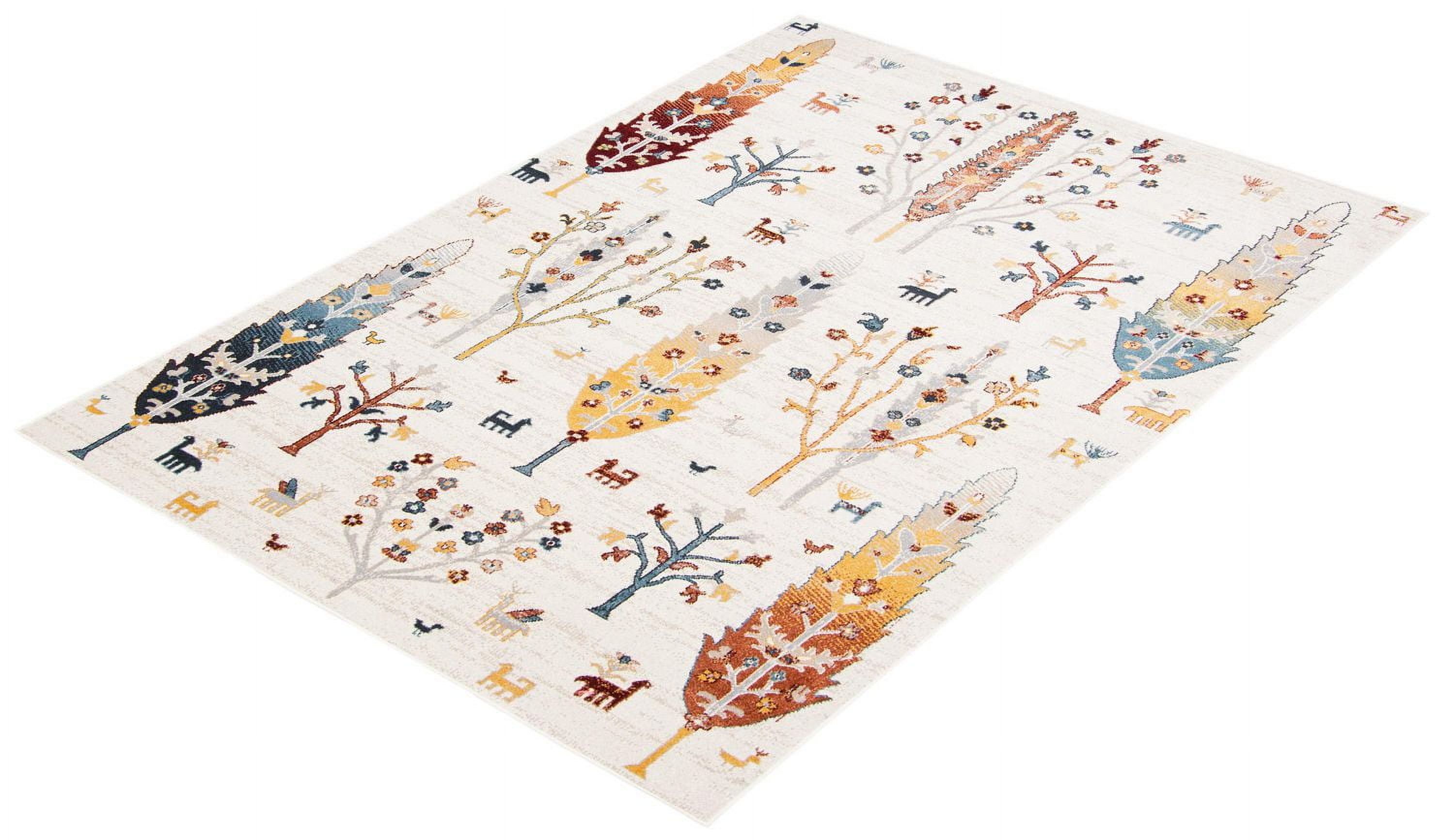 Tapis Lavable ECARPET Boho Chic pour Chambre, Salon, Chambre d'Enfant