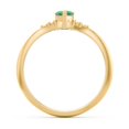 thumbnail image 4 of Birthstone Heart Ring with Shoulder Accents - Emeral (May), 4 of 4