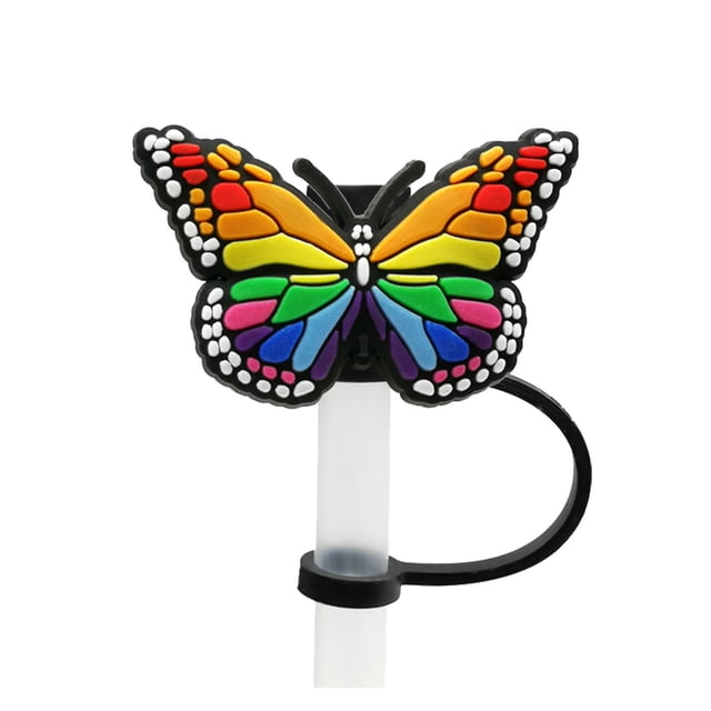 Colorful Design Straw Cover For StanleCup Silicone Bow Straw Covers Cap Protector Topper Reusable Drinking Tips Lids 8.0mm Lid Accessories StanleCup Straw Topper Winter Mug Ceramic Cups No Handle Cups