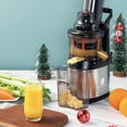 thumbnail image 3 of Ventray Slow Cold Press juicer, Masticating Juicer Machine, Fruit & Vegetable Juice Extractor Squeezer, BPA Free, Easy to Clean with Brush -Black, 3 of 12