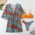 thumbnail image 2 of Birdeem Fashionista Lady Sexy Containing Chest Pad Print Bikini Set Two Piece Swimsuit, 2 of 9