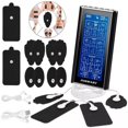 thumbnail image 1 of 3-in-1 TENS Unit Rechargeable Muscle Stimulator EMS Dual Channel with 10 Reusable Electrode Pads 36 Modes for Back Neck Pain Muscle Therapy Pain Management Pulse Massager, 1 of 6