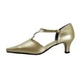 thumbnail image 3 of FLORAL Maribel Women's Wide Width Rhinestone Accent T-Strap Heels, 3 of 6