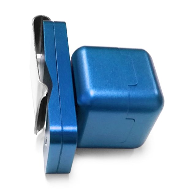 Étui Portable pour Craie de Queue en Alliage d'Aluminium Support de Craie à Pointe de Queue Porte-Craie de Billard Accessoire de Billard pour Piscine