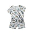 thumbnail image 4 of Kmbangi Vêtements de Loisirs pour Tout-Petits Manches Courtes Col Rond Hauts Shorts, 4 of 9