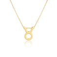 thumbnail image 1 of ziyahi Constellation Theme Friendship Necklace Creative Comfortable Ins Exquisite Durable Rust-proof Lightweight Fashion Accessory Taurus gold, 1 of 6