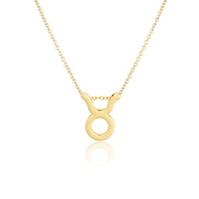 ziyahi Constellation Theme Friendship Necklace Creative Comfortable Ins Exquisite Durable Rust-proof Lightweight Fashion Accessory Taurus gold