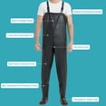 thumbnail image 2 of PVC Anti-slip Fishing Waders Waterproof Hunting Chest Wader with Boot, 2 of 8