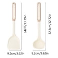 thumbnail image 4 of Oleegame 2PC Kitchen Utensils Set Spatula Soup Spoon Food Grade Silicone Heat Anti Scalding Cooking Nonstick Pot Shovel Household Kitchen Kitchenware Set Blue, 4 of 5