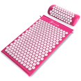 thumbnail image 2 of ProsourceFit Ensemble de Tapis d'Acupression et d'Oreillers pour le Soulagement de la Douleur au Dos/cou et la Relaxation Musculaire, Rose, 2 of 4