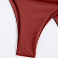 thumbnail image 4 of DGMIOCS Ensemble de Bikini Taille Haute pour Femmes Maillot de Bain pour Femmes Rouge Brique TG, 4 of 7