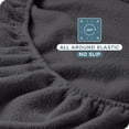 thumbnail image 5 of Bare Home Drap-Housse en Molleton Douillet - Molleton Polaire Ultra Moelleux - Drap à Poche Profonde - Lit Simple, Gris, 5 of 5