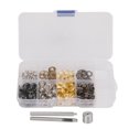thumbnail image 1 of 5mm Grommet Tool Kit Multicolor Sturdy Construction Iron Copper Grommet Set with Storage Box for Pants Bags Hats Belts, 1 of 14