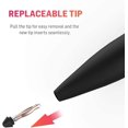 thumbnail image 2 of Adonit Note Plus Palm Rejection Stylus for Touch Screen Devices, Black, 2 of 9