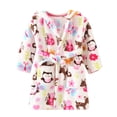 thumbnail image 1 of Kcodviy Tout-Petits Bébés Garçons Filles Enfants Pyjamas Garçons à Capuche Épais Chauds Flanelle 18 Mois Vêtements Peignoir Robe de Nuit Pyjamas, 1 of 4