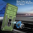 thumbnail image 3 of KOMI Pixel 7 Case, Google Pixel 7 Case with HD Screen Protector, Shockproof Google Pixel 7 Phone Case with 360° Magnetic Ring Holder Kickstand Phone Case for Google Pixel 7 Green, 3 of 5