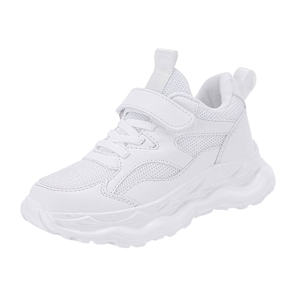Zanarzt Kids Shoes Lightweight Boys Sneakers Childrens Shoes for Middle and Large Children Seasons Breathable Mesh Lightweight Boys Primary School Students Sports Shoes White,US 2