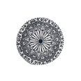 thumbnail image 1 of IH Casa Decor Printed Round Cotton Rope Placemat Blue Mandala - Set of 12, 1 of 4