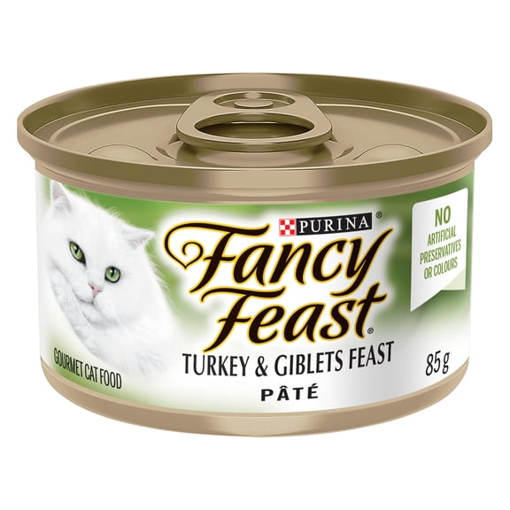 Purina Fancy Feast Pate Festin de Dinde et d'Abattis Nourriture pour Chats 85g