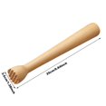 thumbnail image 3 of Kitchen Rolling Pin Wood Crushed Juice Hammer Bar Milk Tea Mixer Mixing Stick,Yellow Kitchen Rolling Pin, 3 of 9
