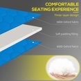 thumbnail image 4 of Outsunny Chaise Longue Pliante, Chaise de Bronzage Inclinable Rembourrée - Ensemble de 1, Bleu, 4 of 10