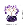 thumbnail image 2 of EGNMCR Room Decor, Home Decor Natural Colorful Crystal Stone Crushed Stone Wealth Tree Handwoven Amethyst Base Money Tree Home Decoration Crystal Money Treese, 2 of 6