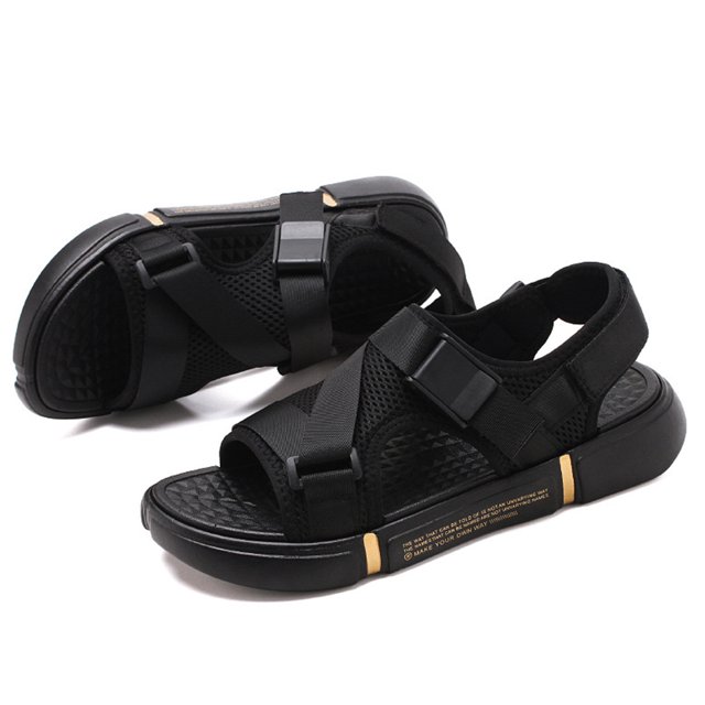 CAROOTU 2021 Men's Outdoor Comfortable And Breathable Sandals Mesh Upper Rubber Sole Lightweight Design