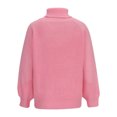 thumbnail image 4 of FAIWAD Chandail à Col Roulé pour Femmes Manches Longues Tricoté Côtelé chandail Tendance Basique, 4 of 6