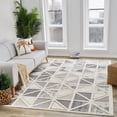 thumbnail image 4 of Rug Branch Nimbus Geometric Indoor Area Rug, Cream Grey, Modern - Living Room, Bedroom, Dining Room, and Kitchen, 4 of 7