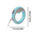 thumbnail image 3 of TIELUTT Laisse Automatique Rétractable pour Chien Extensible avec Verrou d'Évasion pour Petits et Moyens Chiens Randonnée pour Chien Laisse pour Trois Chiens Laisse d'Eau pour Chiens Laisse pour Chien Robuste Rétractable Laisse Rétractable pour Petit Chien, 3 of 5