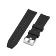 thumbnail image 4 of kurtrusly 20mm Silicone Watch Strap Watchband Bracelet Replaced Part Wristband Modification Accessory Replacement for Haylou Black, 4 of 8