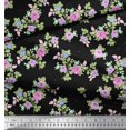 thumbnail image 3 of Soimoi Tissu en Coton Canard Feuilles, & Imprimés Floraux Roses au Mètre 56 Pouces de Large, 3 of 3