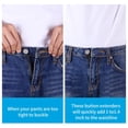 thumbnail image 4 of Riforla 12 PCS Pants Waist Button Extender Jeans Button Extender Soft Fashion Casual Extended Button Button Buttons, 4 of 9
