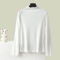 thumbnail image 2 of Kaemgyyd Long Sleeve Tops for Women Fall Winter Thermal Warm Base Layer Undershirt Ribbed Knit Crew Neck Tee Clothes, 2 of 4