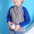 thumbnail image 4 of TZEWGL Full Zip Polar Fleece Jacket For Child Long Sleeve Crew Neck Coat For Kids size 11-12T, 4 of 4