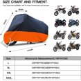 thumbnail image 5 of 104" Motorcycle Cover 鈥?All Season Waterproof Outdoor Protection Fit for Tour Bikes Choppers Cruisers 鈥?Protect Against, 5 of 5