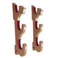 thumbnail image 2 of jifeng Wall Mount Display Stand, Display Hanger, Bamboo, Velvet Padded Hook Wall Display Rack for Flute Tanto 3 Tier, 2 of 9