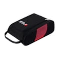 thumbnail image 2 of Sac de Golf Poches Porte-Chaussures de Sport Cadeau pour Soccer Gym Noir Rouge, 2 of 8