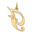 thumbnail image 3 of Diamond2Deal 14K Pendentif Initiale Lettre F en Or Jaune Grand Script pour Femmes, 3 of 6