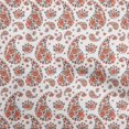 thumbnail image 1 of oneOone Polyester Spandex Red Fabric Asian Paisley With Floral Sewing Craft Projects Fabric Prints By Yard 56 Inch Wide, 1 of 4