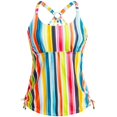 thumbnail image 4 of Riforla Hauts de Maillot de Bain pour Femmes Haut de Tankini Maillot de Bain Sans Bas pour Style de Maillot Séparé Hauts de Tankini pour Femmes Jaune P, 4 of 5