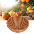 thumbnail image 4 of Bread Fermentation Basket, Bread Proofing Basket Safe  For Family For Bakery For Friends For Home Yellow Brown Round 16x6cm, 4 of 8