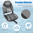 thumbnail image 4 of Costway High Back Folding Boat Seats with Black Grey Sponge Cushion & Flexible Hinges, 4 of 9